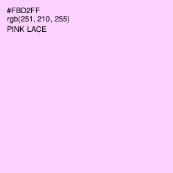 #FBD2FF - Pink Lace Color Image